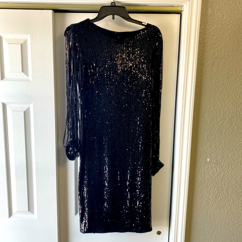 Black Sequin Dress